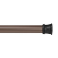 Kenney Mfg No Tools Rust-Proof Shower Rod, 42-72", Matte Oil Rubbed Bronze KN609C/65AV2